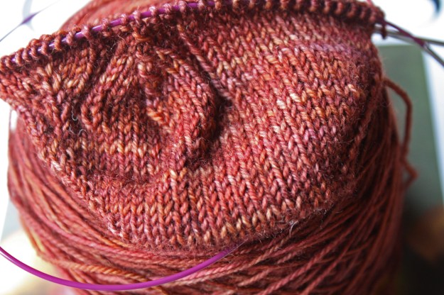 Brigid Sock in Progress